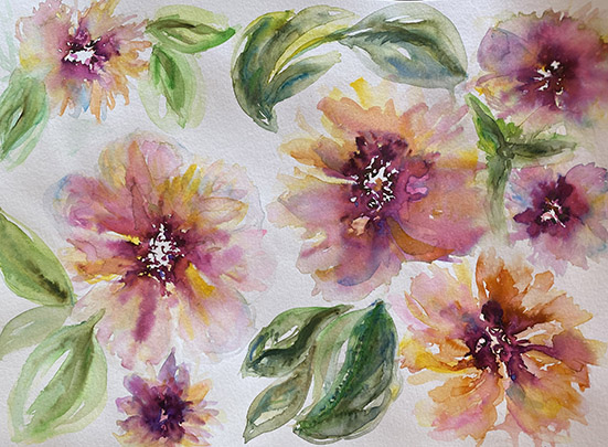 Dancing dahlias